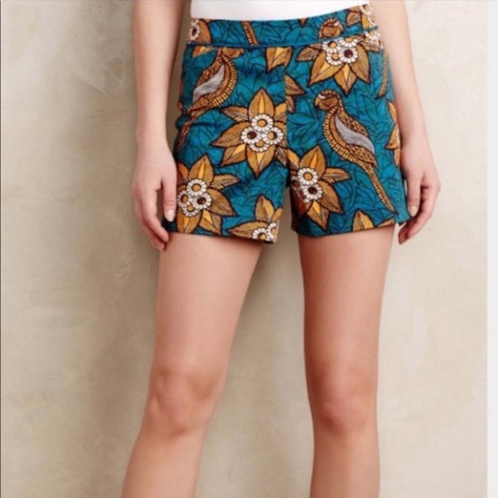 Anthro/Elevenses Bird of Paradise Parrot Shorts